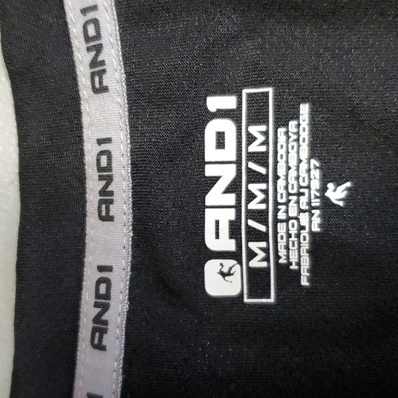 And1 medium black and silver athletic jersey - Picture 5 of 6